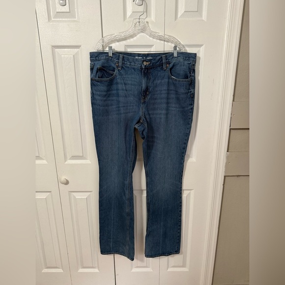 Old Navy Women’s Low Rise Boot Cut Blue Jeans size 16 Tall - Picture 7 of 8